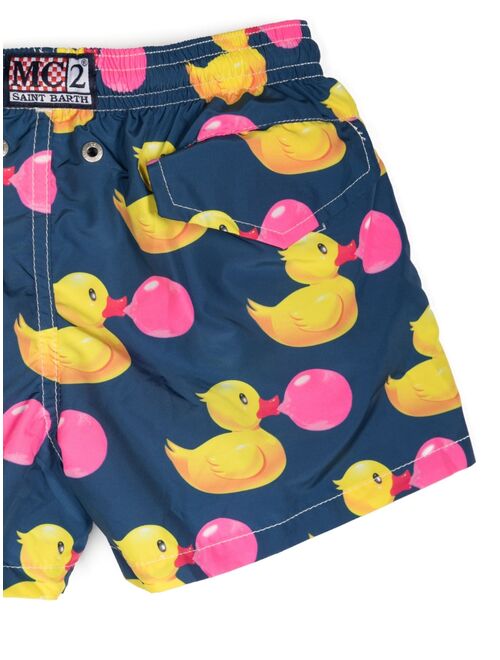 MC2 Saint Barth Kids duck-print swim shorts