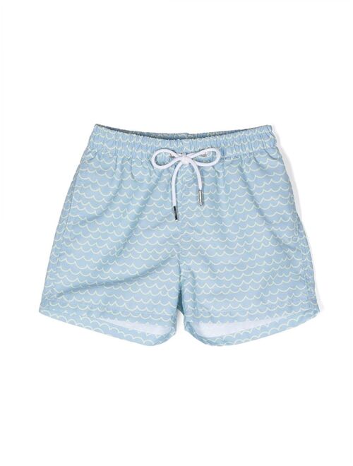 Knot Parker wave-print swim shorts