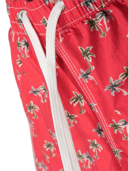 Hartford Kids palm tree-print swim shorts