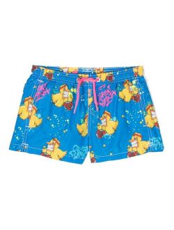 MC2 Saint Barth Kids Ducky Padel swim shorts