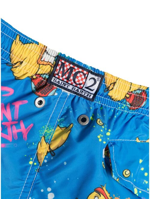 MC2 Saint Barth Kids Ducky Padel swim shorts