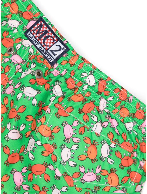 MC2 Saint Barth Kids all-over crab-print swim shorts