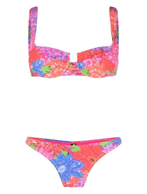 Reina Olga Brigette floral-print bikini