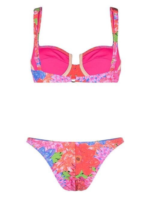 Reina Olga Brigette floral-print bikini