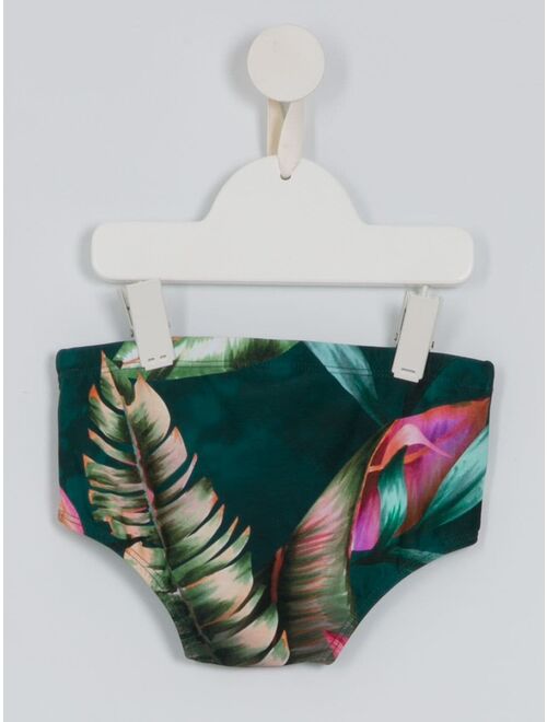 Lygia & Nanny leaf print swim briefs