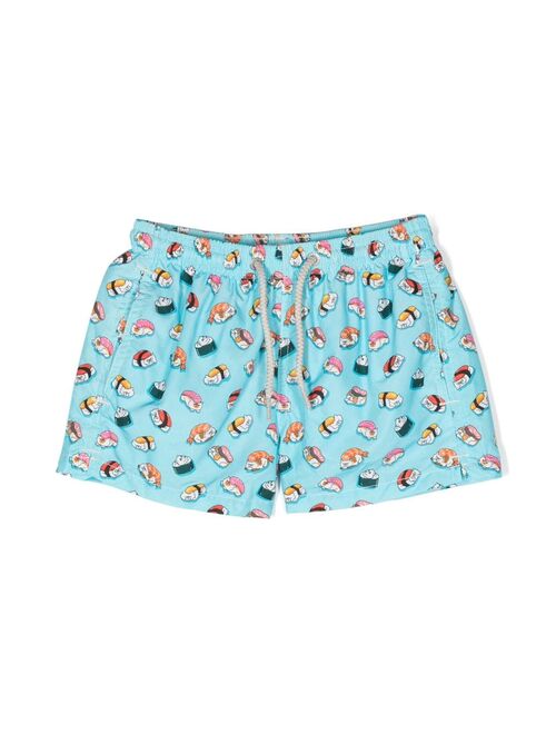 MC2 Saint Barth Kids graphic-print swim shorts