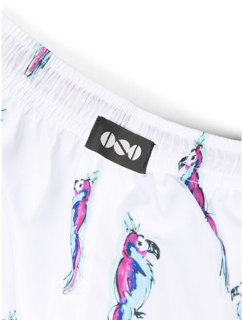 Nos Beachwear graphic-print swim shorts