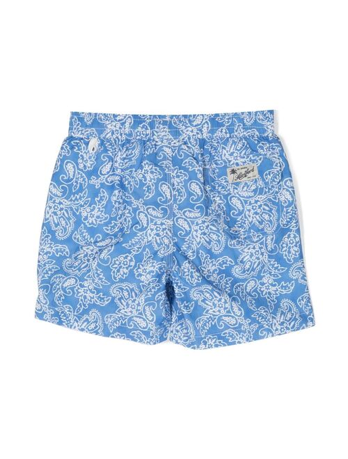 Hartford Kids bandana-print swim shorts