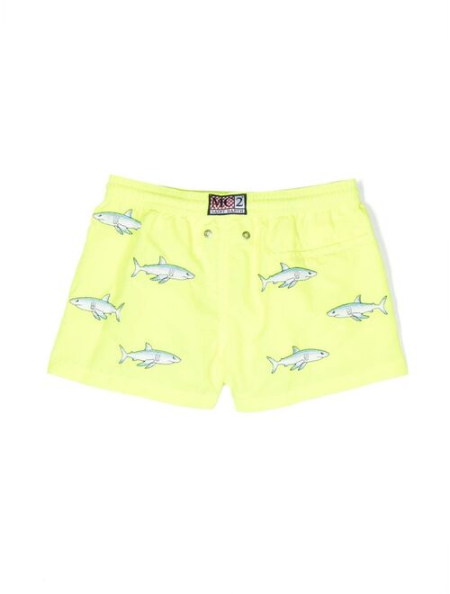 MC2 Saint Barth Kids logo-patch swim shorts