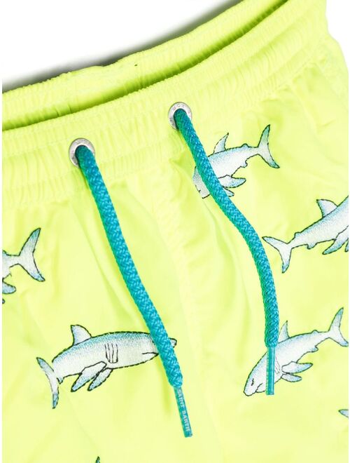 MC2 Saint Barth Kids logo-patch swim shorts