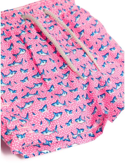 MC2 Saint Barth Kids shark-print swim shorts