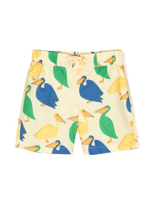 Mini Rodini graphic-print swim shorts