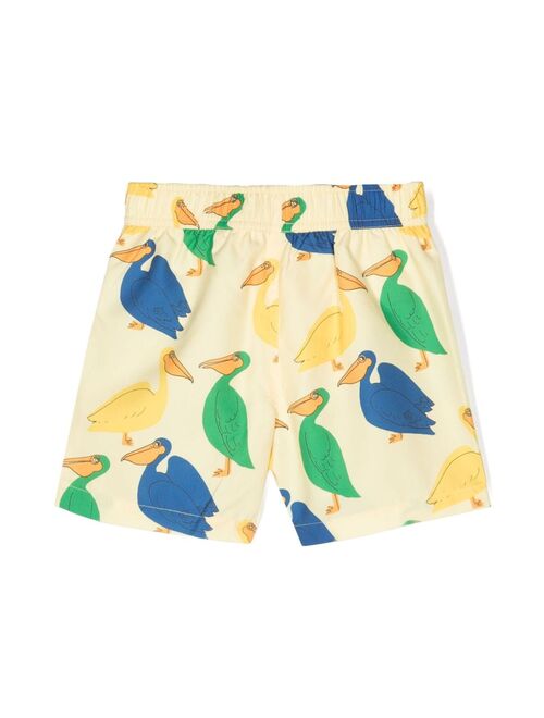 Mini Rodini graphic-print swim shorts