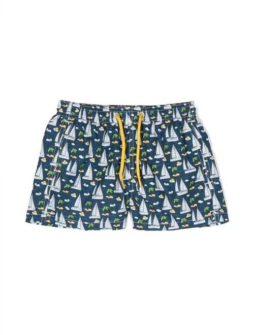 MC2 Saint Barth Kids graphic-print swim shorts