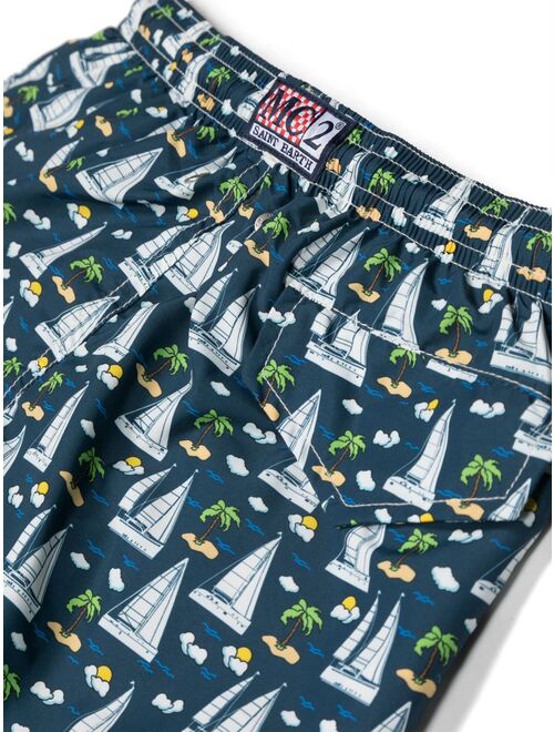 MC2 Saint Barth Kids graphic-print swim shorts