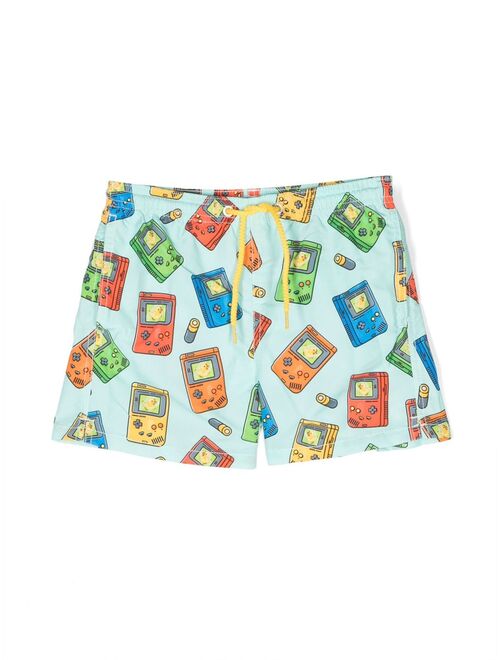 MC2 Saint Barth Kids graphic-print swim shorts