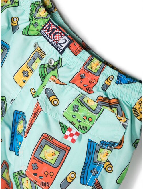 MC2 Saint Barth Kids graphic-print swim shorts