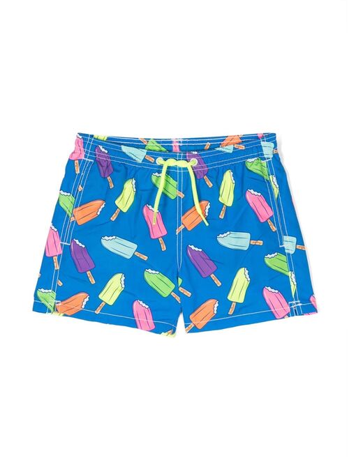 MC2 Saint Barth Kids ice-cream-print swim trunks