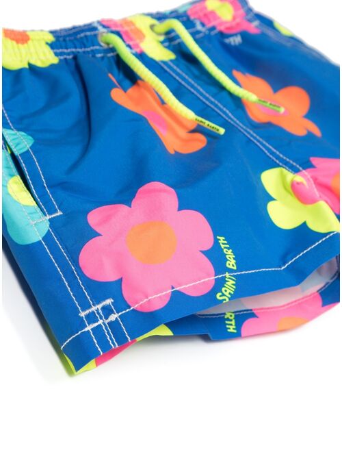 MC2 Saint Barth Kids floral-print swim shorts