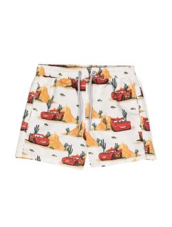 MC2 Saint Barth Kids Cars-print swim shorts