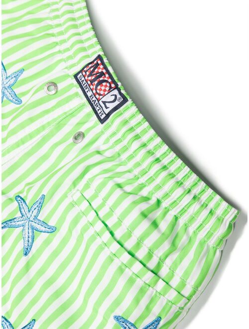 MC2 Saint Barth Kids starfish-print swim trunks