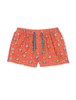 MC2 Saint Barth Kids graphic-print swim shorts