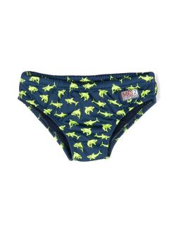 MC2 Saint Barth Kids Billy logo-patch swim trunks