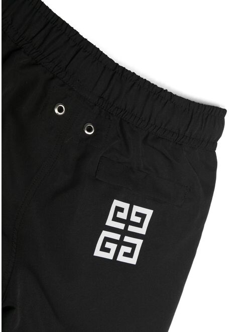 Givenchy Kids logo-print swim shorts