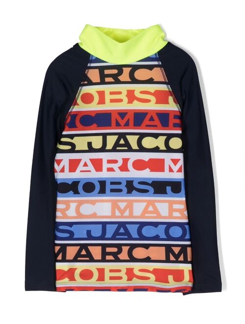 Marc Jacobs Kids logo-print swim top