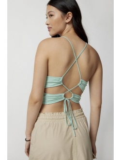 Silence & Noise Maverick Strappy-Back Cropped Top