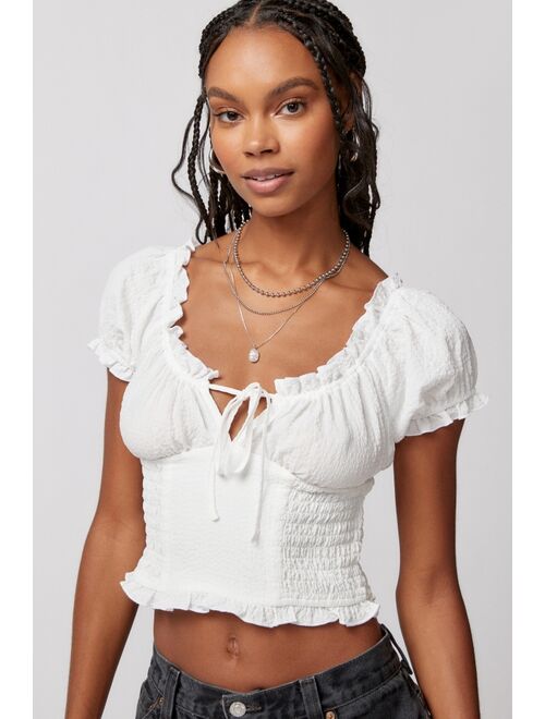 Urban Outfitters UO Natalia Puff Sleeve Top