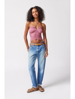 UO Janet Ruched Tube Top