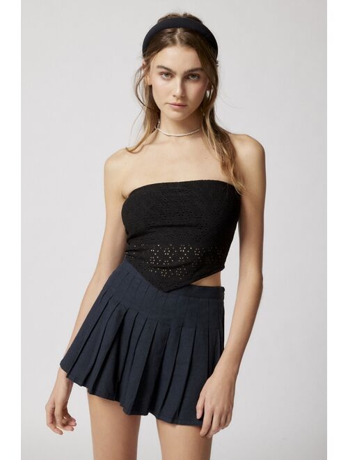 Urban Outfitters UO Alanis Eyelet Tube Top