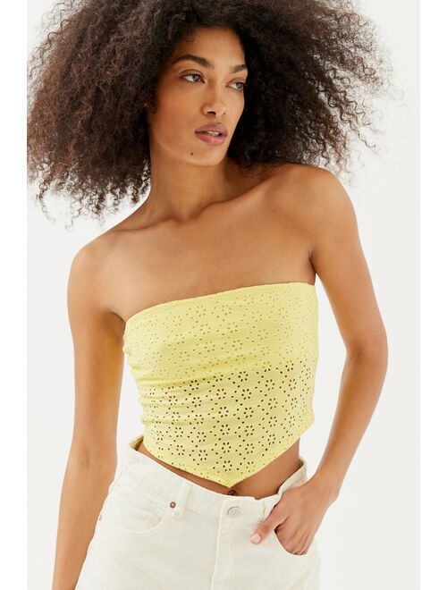 Urban Outfitters UO Alanis Eyelet Tube Top