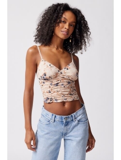 Remnants Lace Ruched Front Cami Top