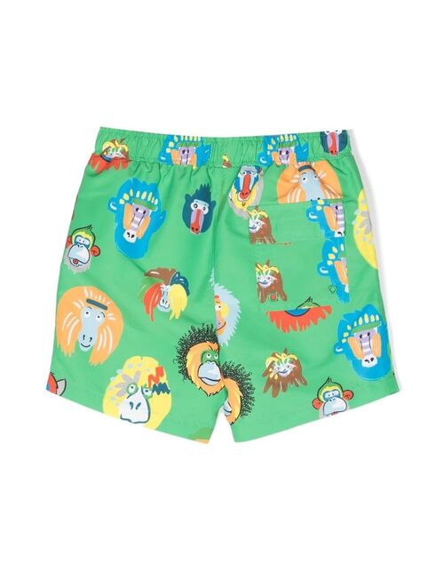 Stella McCartney Kids graphic-print swim shorts