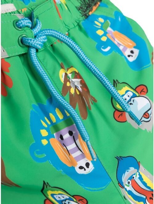 Stella McCartney Kids graphic-print swim shorts