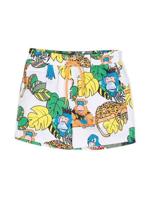 Stella McCartney Kids graphic-print swim shorts