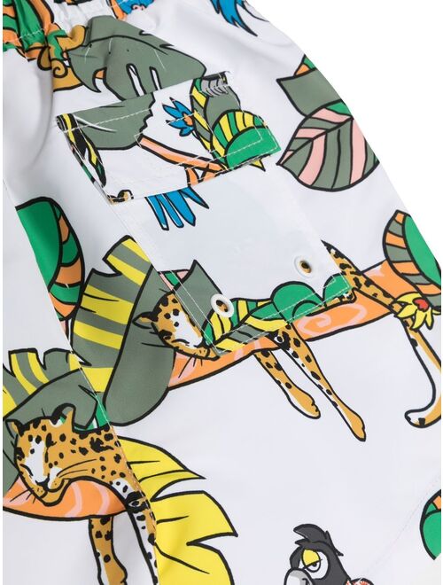 Stella McCartney Kids graphic-print swim shorts