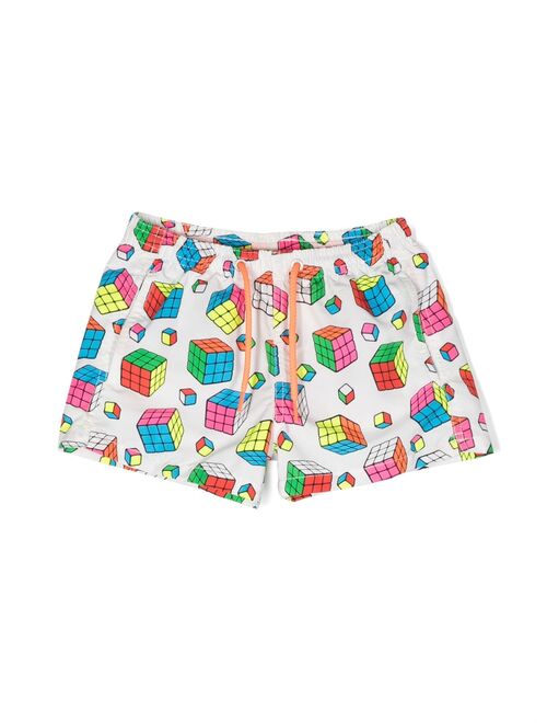 MC2 Saint Barth Kids mind-grame print shorts