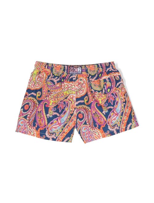 MC2 Saint Barth Kids paisley-print swim shorts