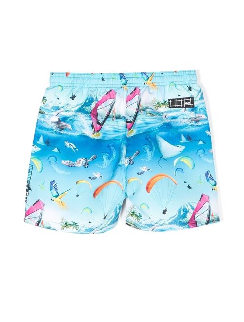 Molo Niko printed swim shorts