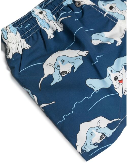 MC2 Saint Barth Kids dogs-print swim trunks