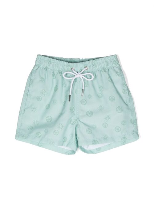 Knot Parker drawstring-waist swim shorts