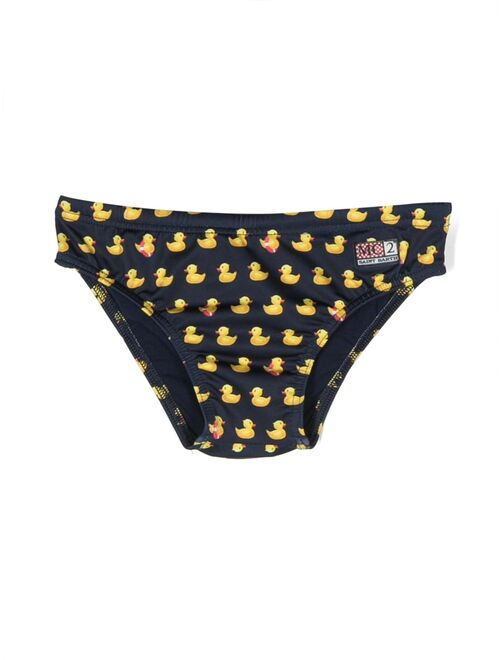 MC2 Saint Barth Kids duck-print swim trunks