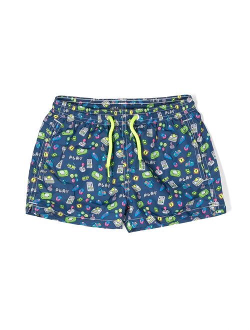 MC2 Saint Barth Kids graphic-print swim shorts