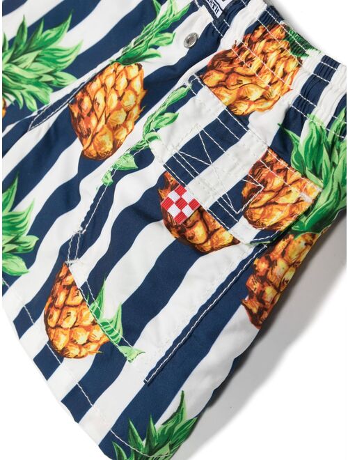 MC2 Saint Barth Kids pineapple-print swim trunks