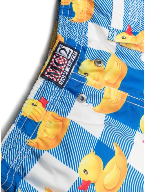 MC2 Saint Barth Kids ducks-print swim trunks