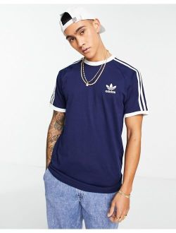 adicolor three stripe t-shirt in navy