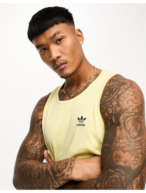 adidas Originals House of Essentials tank top in yellow